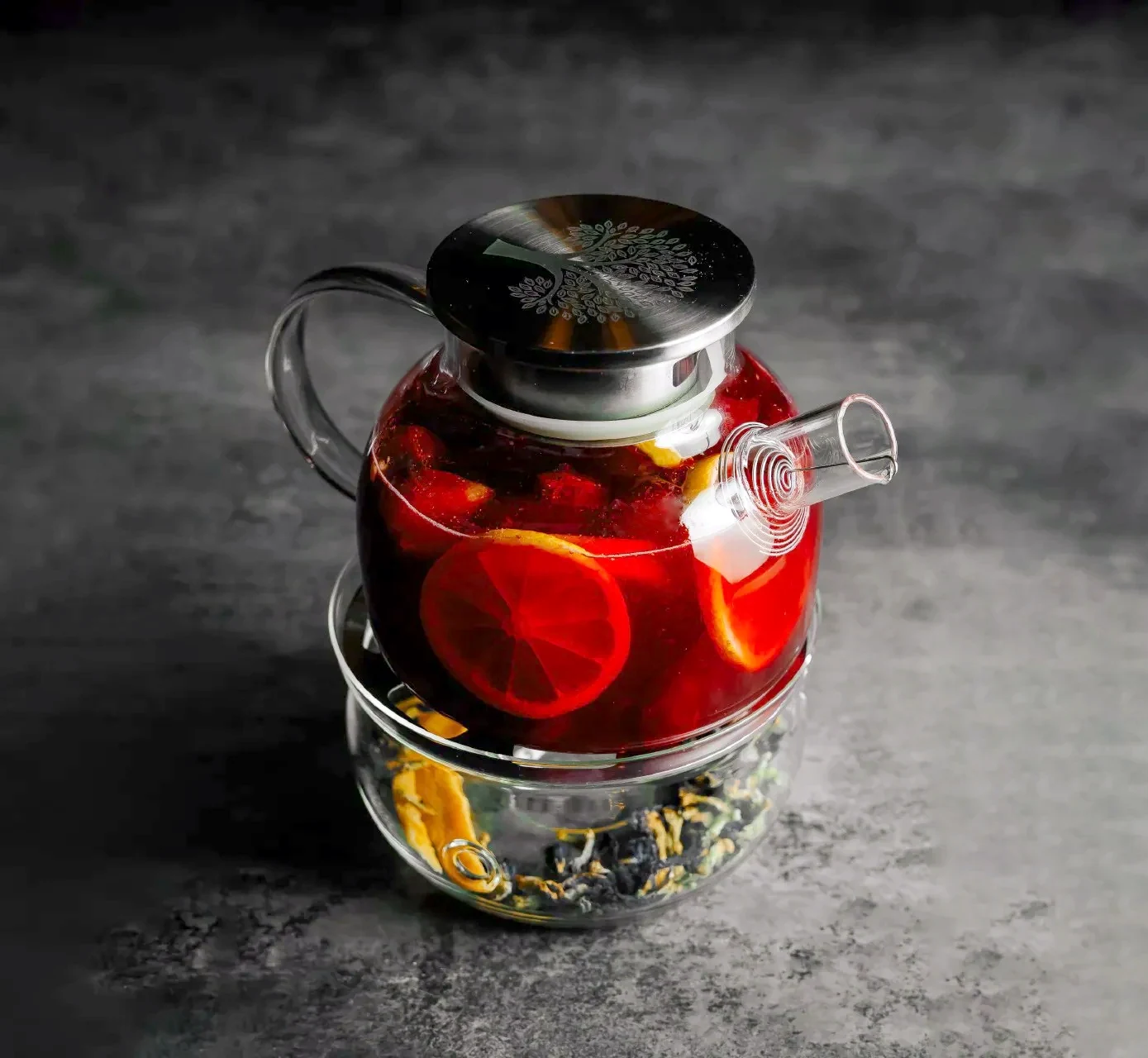 Вишня, клубника, лимон