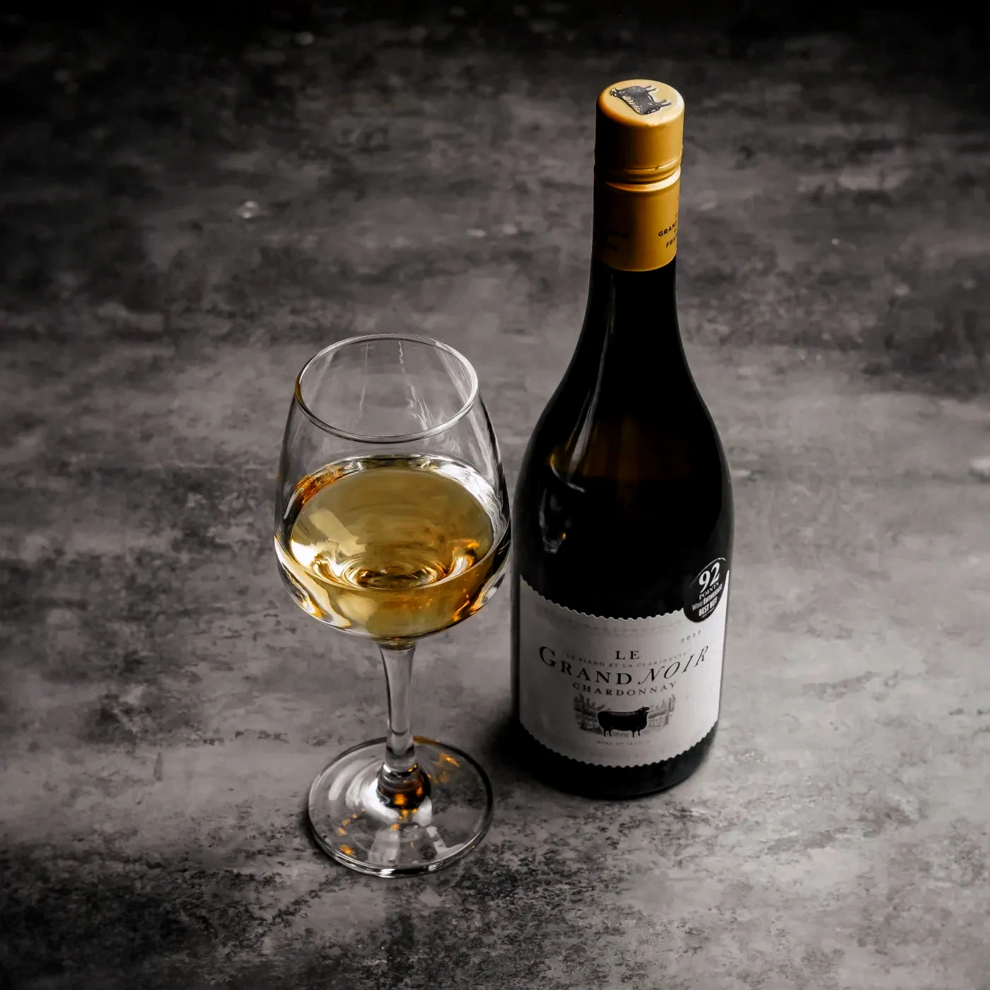 Le grand noir winemaker`s selection chardonnay, les celliers jean d`alibert